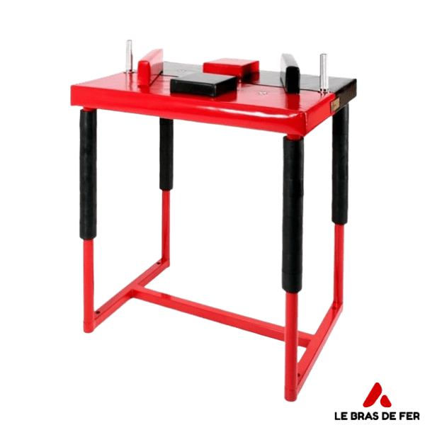 table de bras de fer pro rouge et noir png